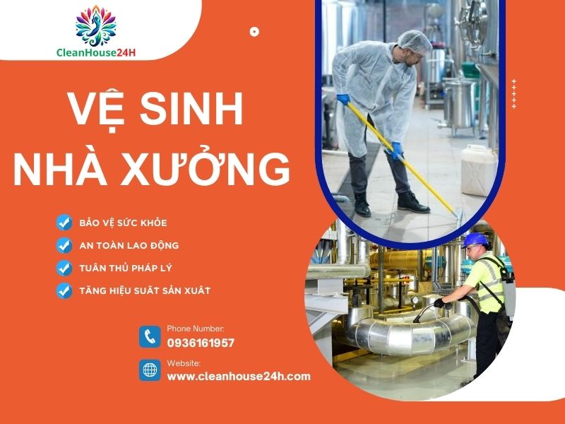 Dịch Vụ Vệ Sinh Nhà Xưởng Uy Tín Chuyên Nghiệp Trọn Gói✅